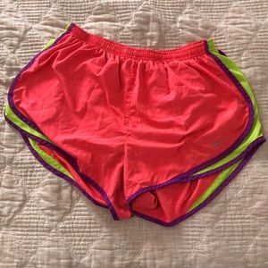 Nike running shorts, lightly used. Great condition.